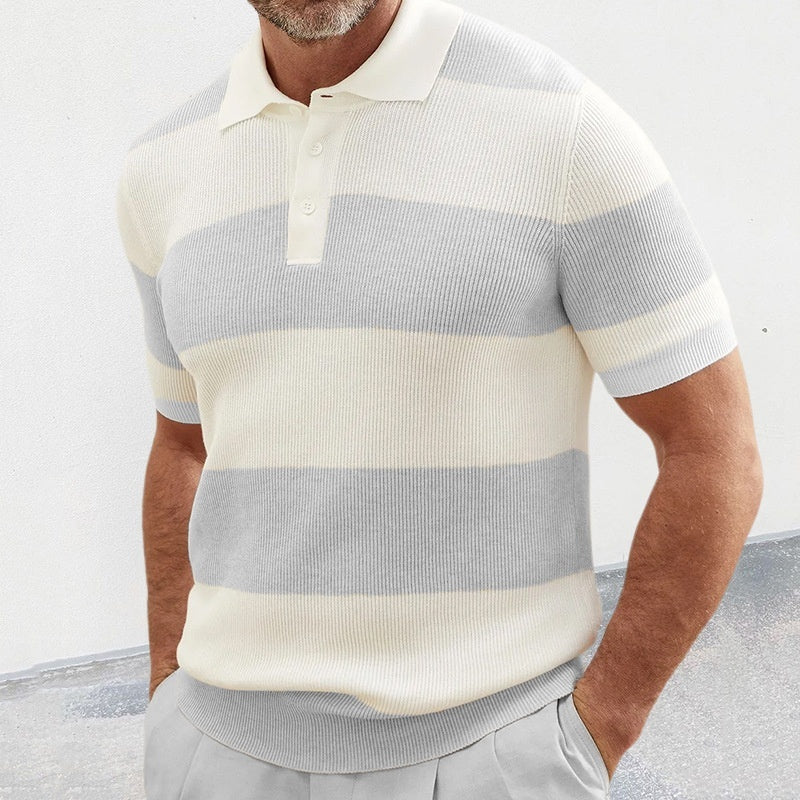 Men’s Summer Lapel Knit Top