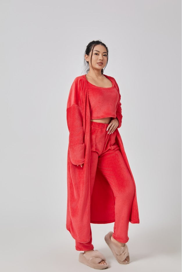 Women’s Cozy 3-Piece Pajama Set
