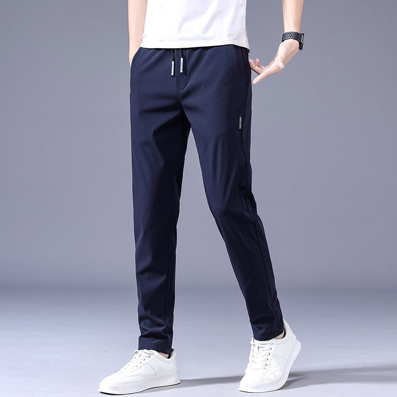 Lightweight Drawstring Casual Trousers