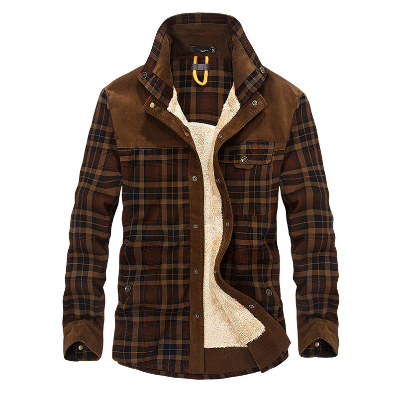 Men’s Thick Fleece-Lined Winter Jacket
