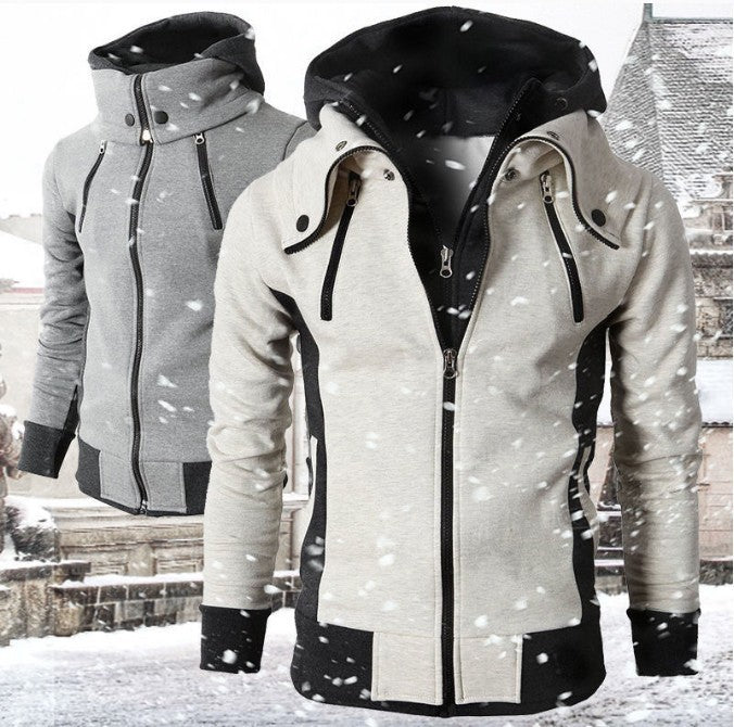 Men’s Zip-Up Hooded Jacket