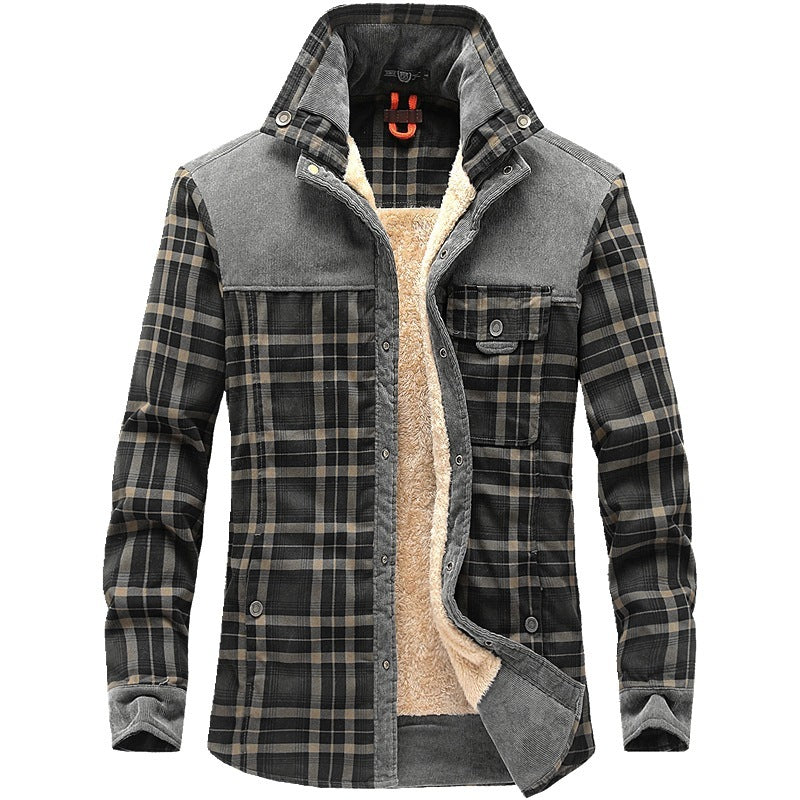 Men’s Thick Fleece-Lined Winter Jacket