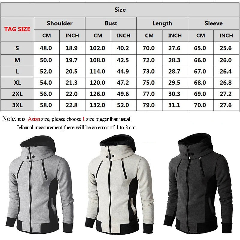 Men’s Zip-Up Hooded Jacket
