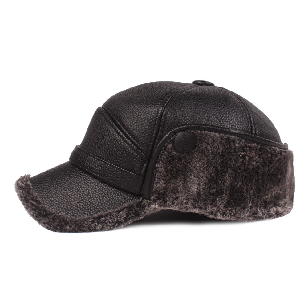 Men’s Leather-Style Cap
