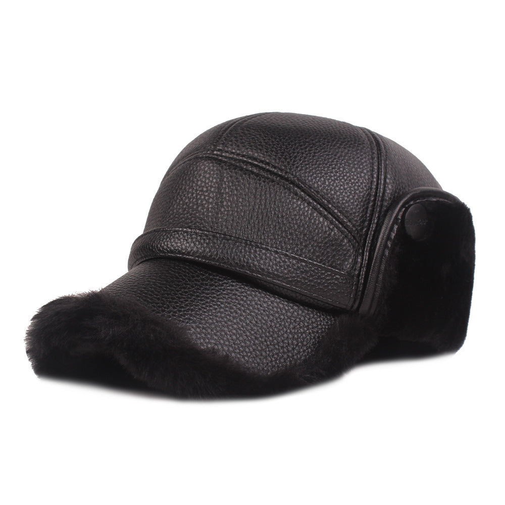 Men’s Leather-Style Cap