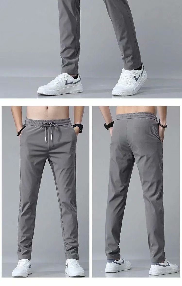Lightweight Drawstring Casual Trousers