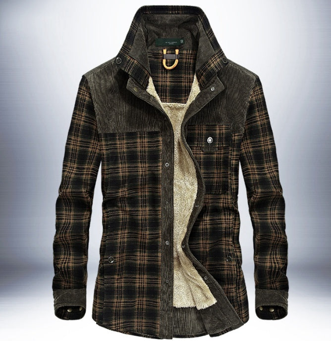 Men’s Thick Fleece-Lined Winter Jacket