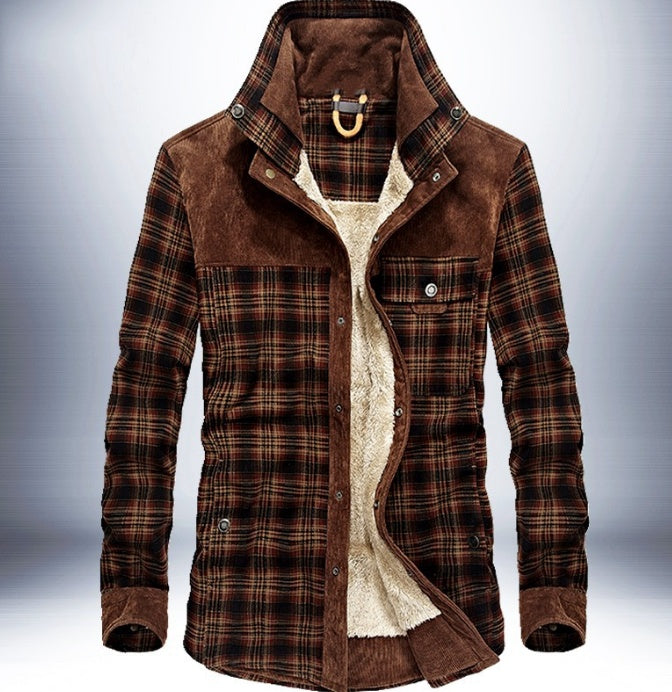 Men’s Thick Fleece-Lined Winter Jacket