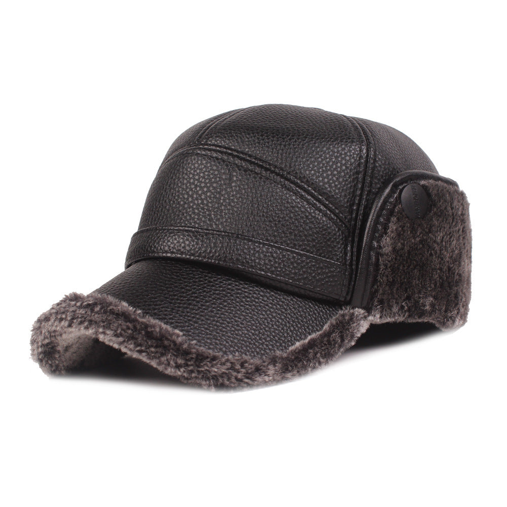Men’s Leather-Style Cap