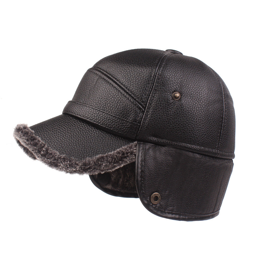 Men’s Leather-Style Cap