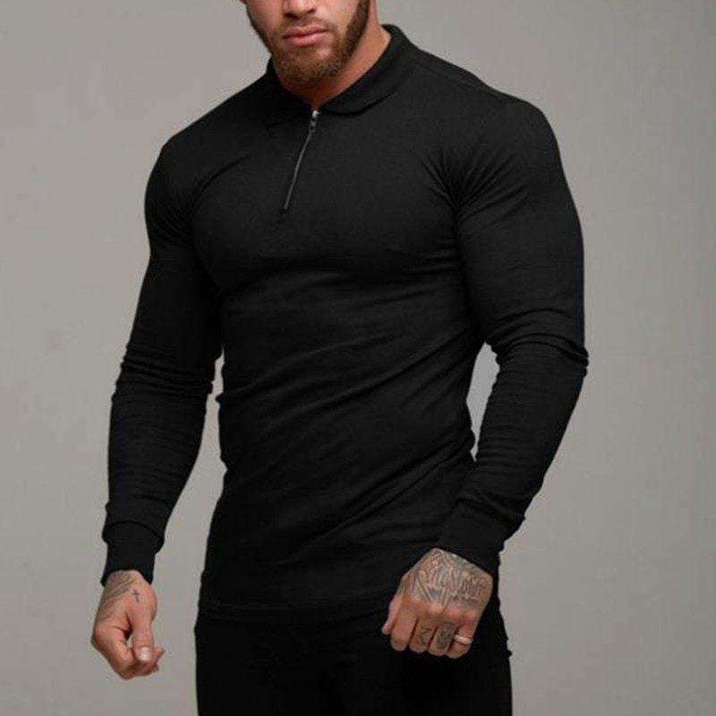 Men’s Long Sleeve Polo T-Shirt