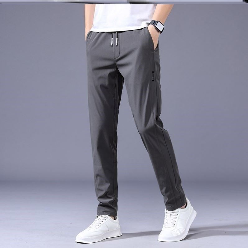 Lightweight Drawstring Casual Trousers