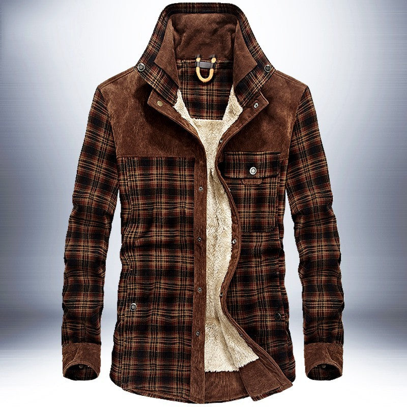 Men’s Thick Fleece-Lined Winter Jacket