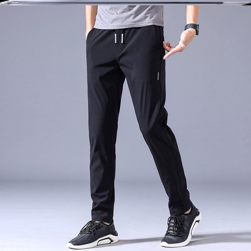 Lightweight Drawstring Casual Trousers
