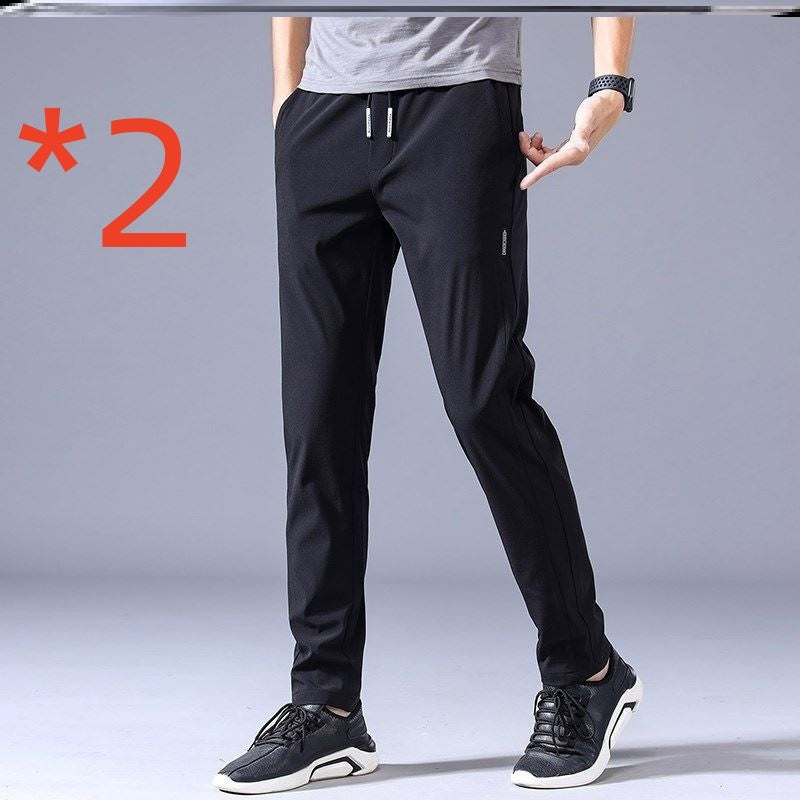 Lightweight Drawstring Casual Trousers