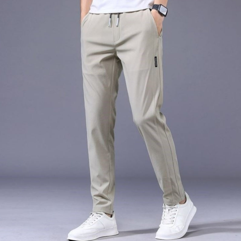 Lightweight Drawstring Casual Trousers