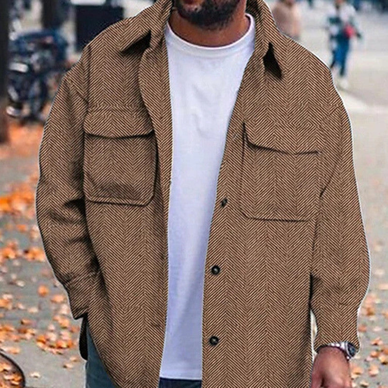 Men’s Polo Collar Coat