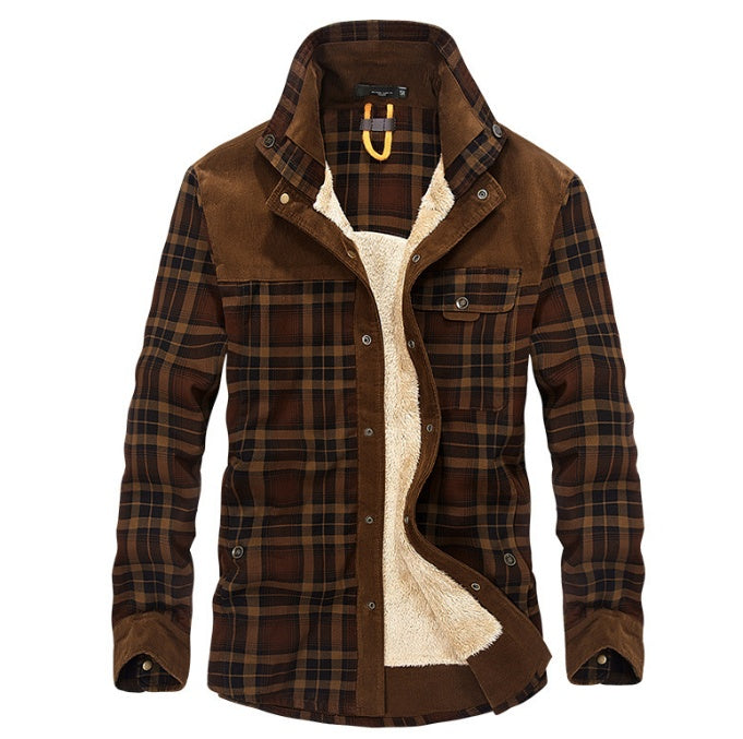 Men’s Thick Fleece-Lined Winter Jacket
