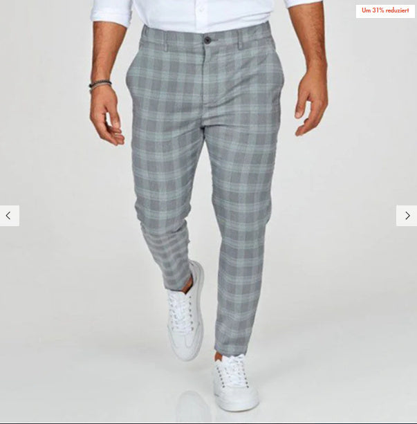 Men’s Plaid Casual Trousers