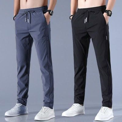 Lightweight Drawstring Casual Trousers