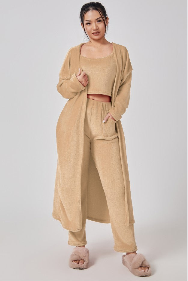 Women’s Cozy 3-Piece Pajama Set
