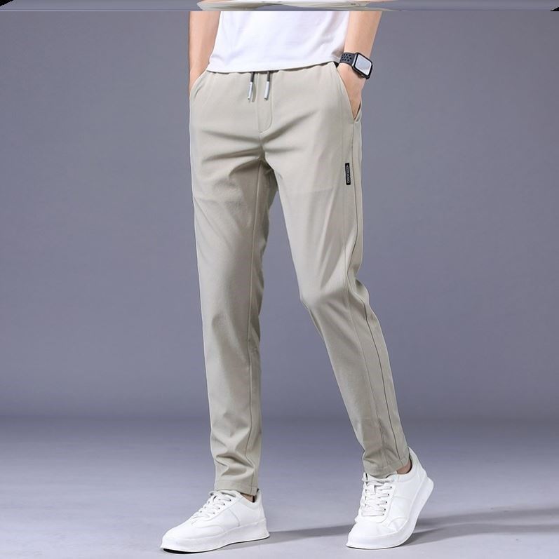 Lightweight Drawstring Casual Trousers