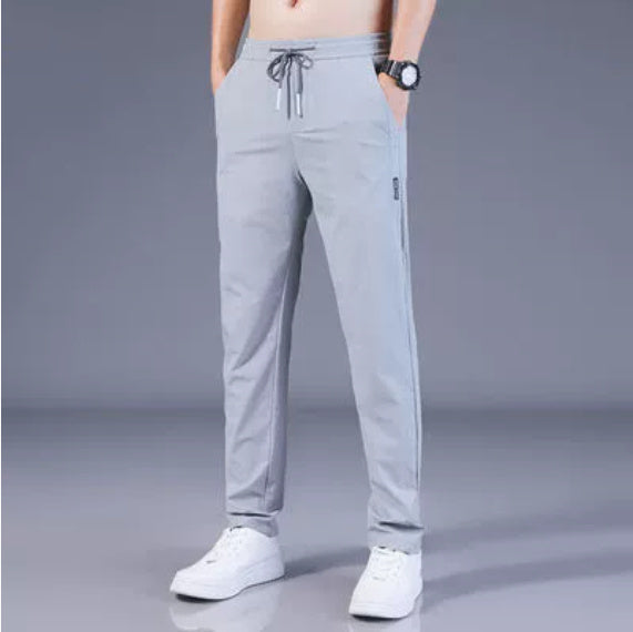 Lightweight Drawstring Casual Trousers